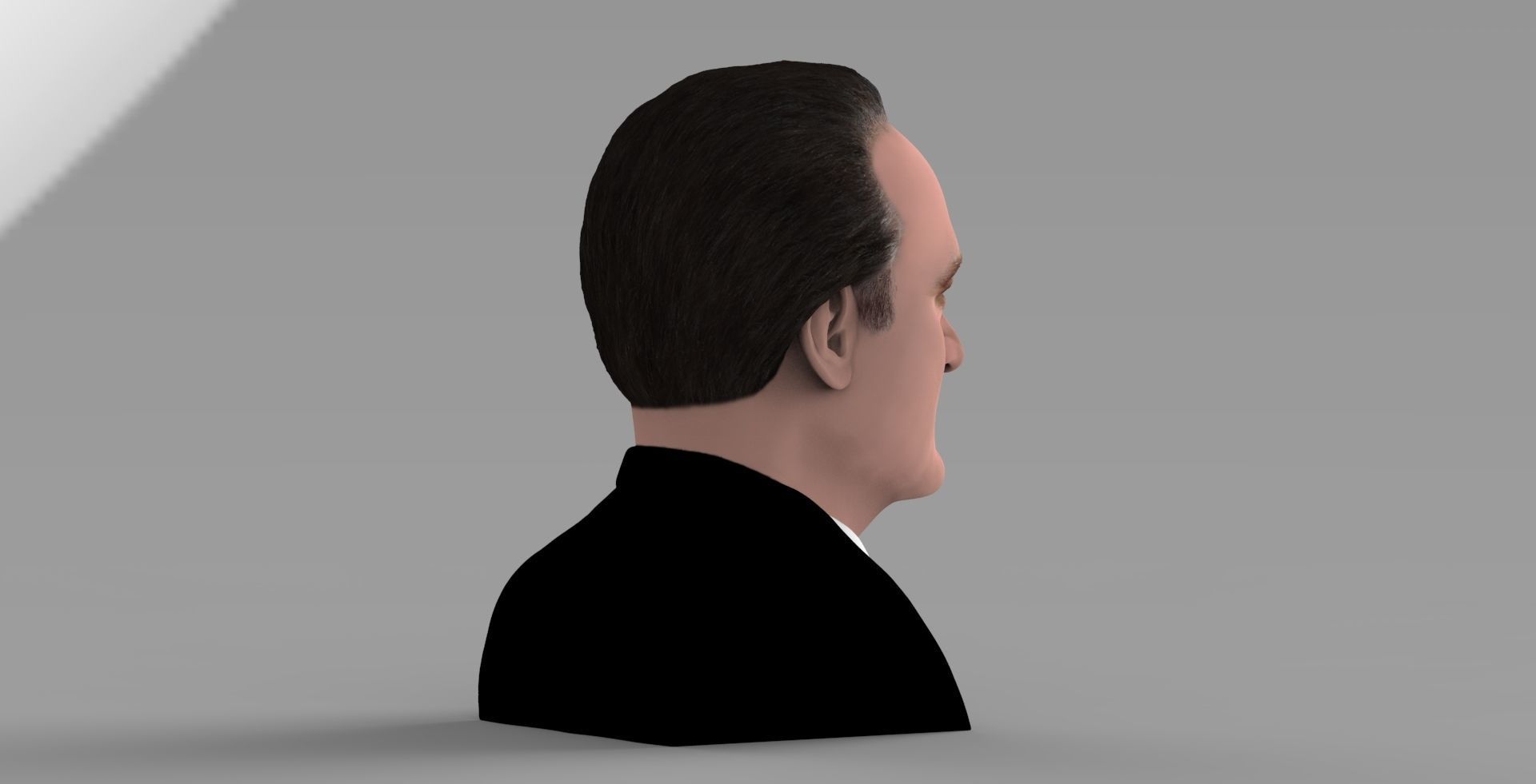 Quentin Tarantino bust ready for full color 3D printing 3D print model_6