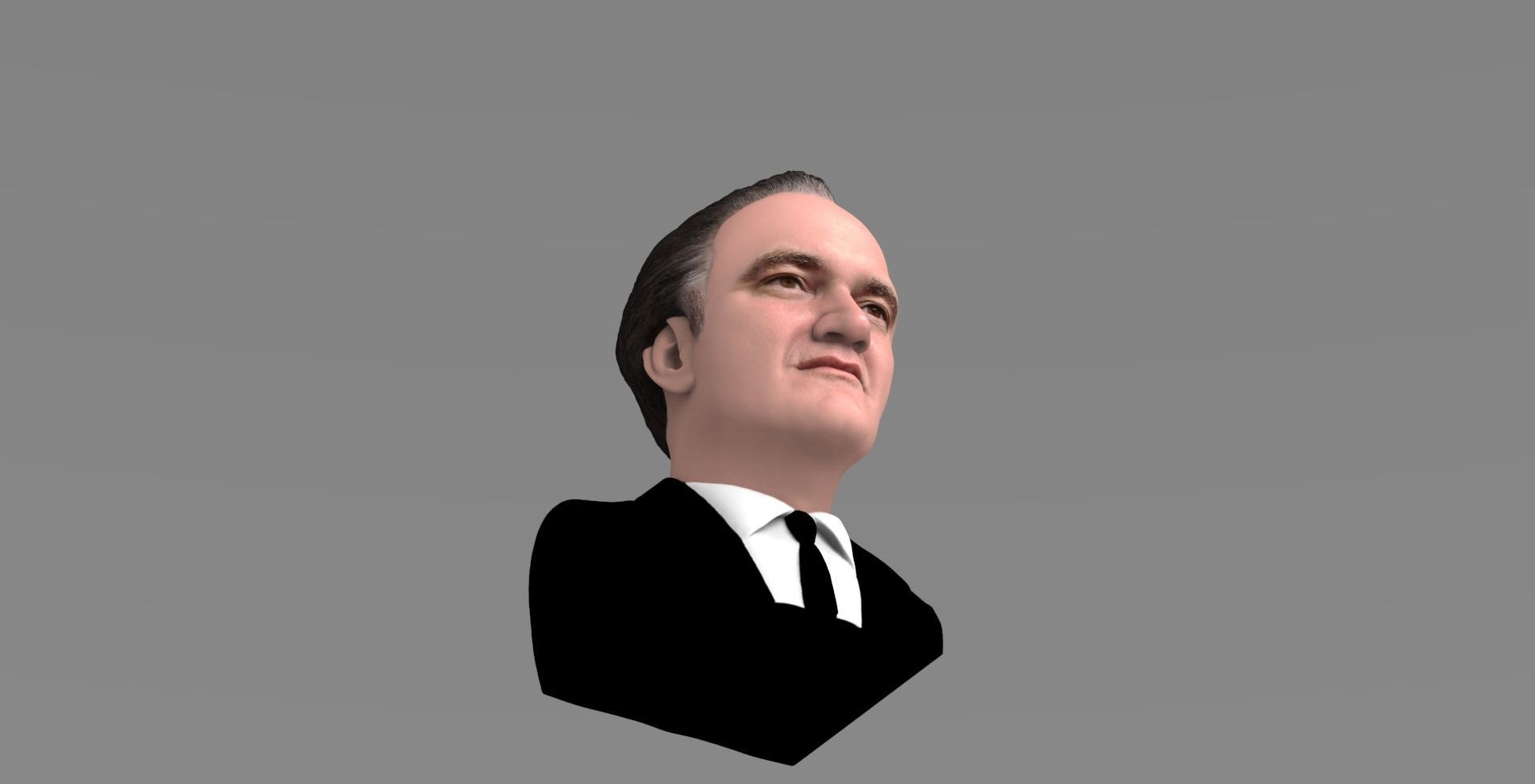 Quentin Tarantino bust ready for full color 3D printing 3D print model_13