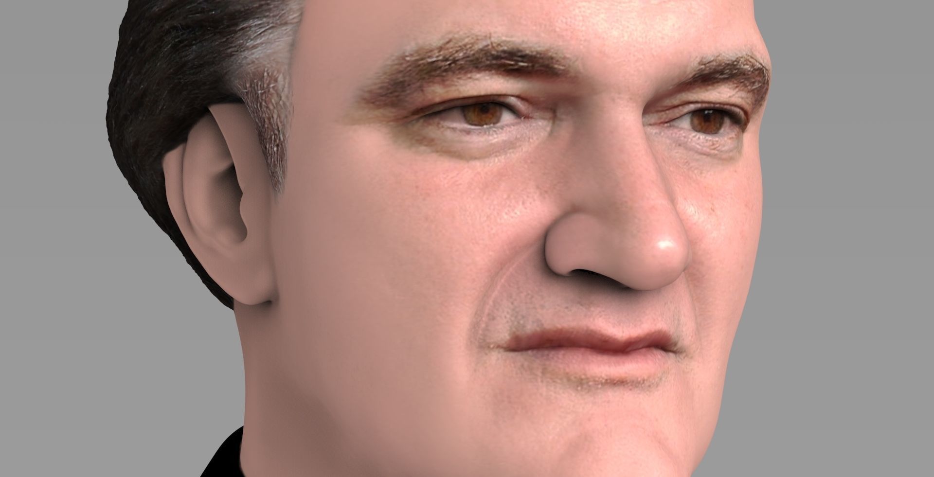 Quentin Tarantino bust ready for full color 3D printing 3D print model_12