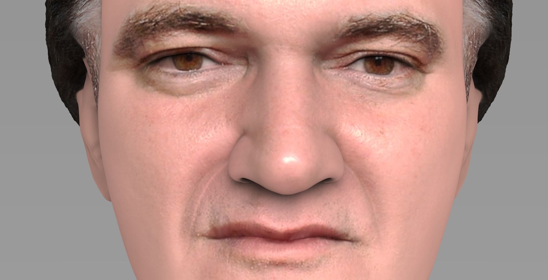 Quentin Tarantino bust ready for full color 3D printing 3D print model_11
