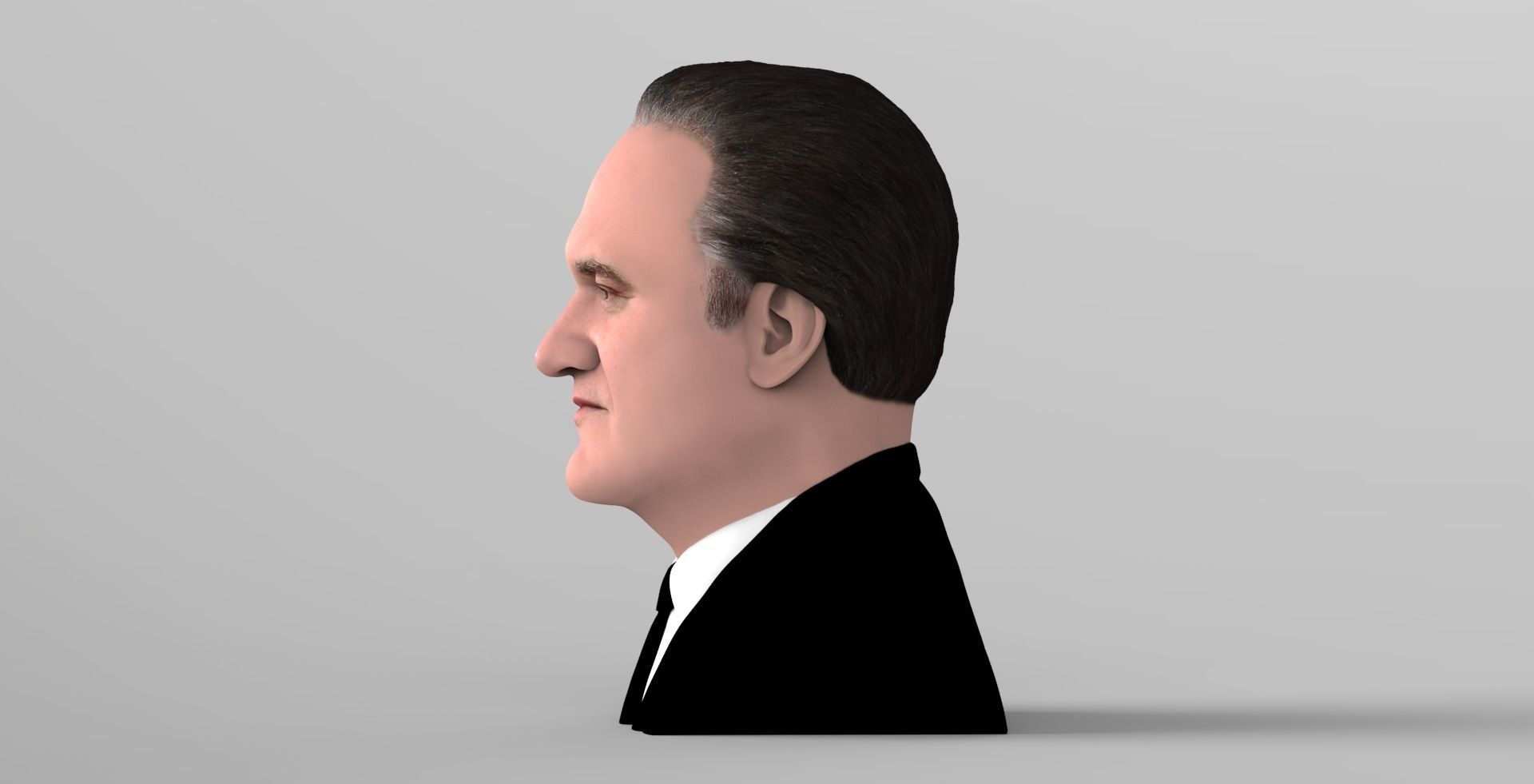 Quentin Tarantino bust ready for full color 3D printing 3D print model_3