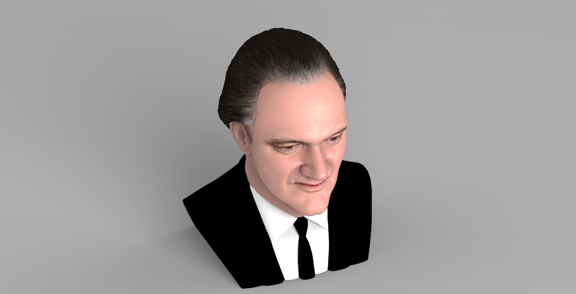 Quentin Tarantino bust ready for full color 3D printing 3D print model_10