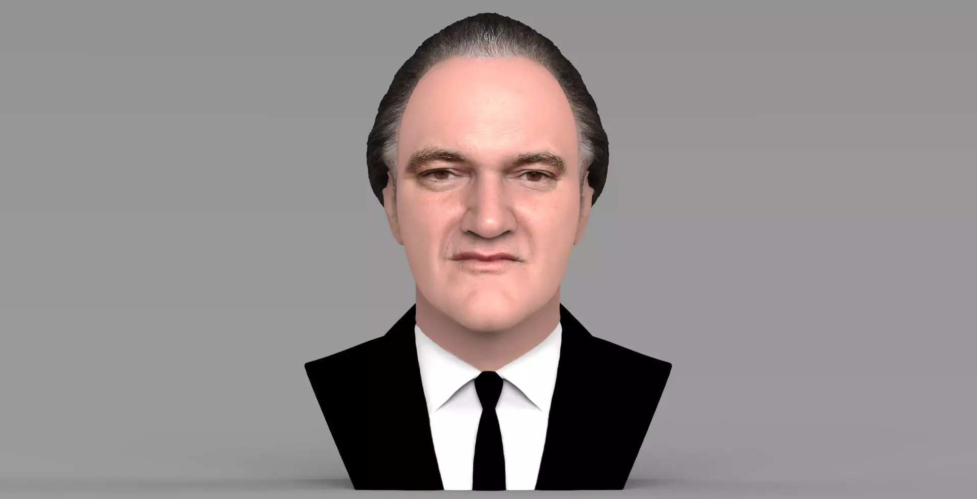 Quentin Tarantino bust ready for full color 3D printing 3D print model_0
