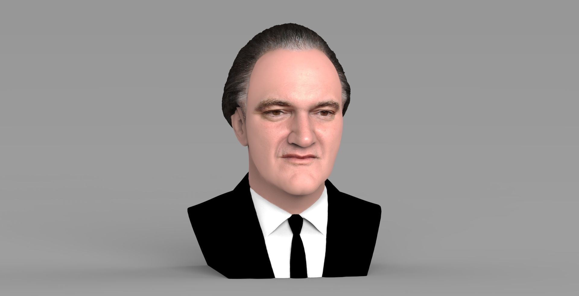Quentin Tarantino bust ready for full color 3D printing 3D print model_9