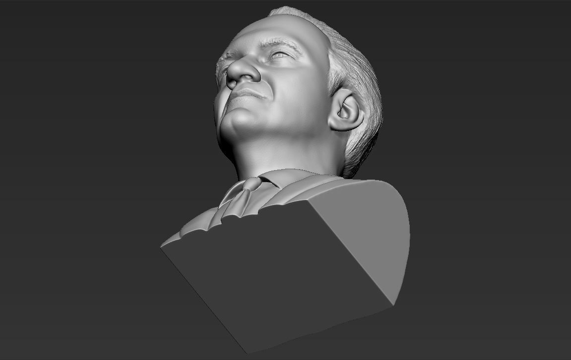 Quentin Tarantino bust ready for full color 3D printing 3D print model_43