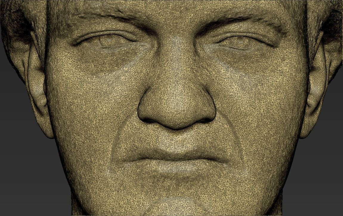 Quentin Tarantino bust ready for full color 3D printing 3D print model_48