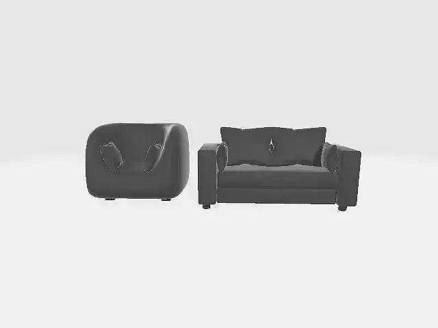 Interior Well Furnished Couch Free low-poly 3D model