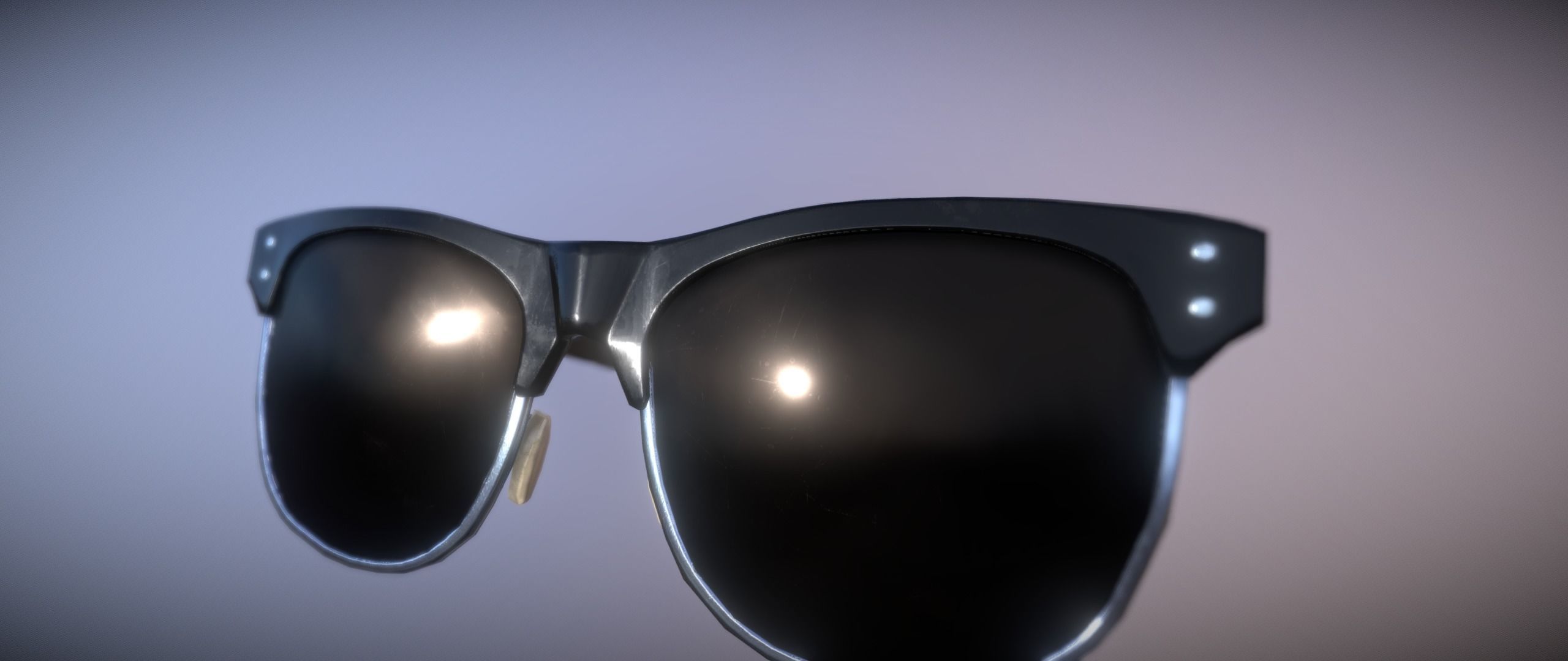 Sunglasses pair of Low-poly 3D model_5