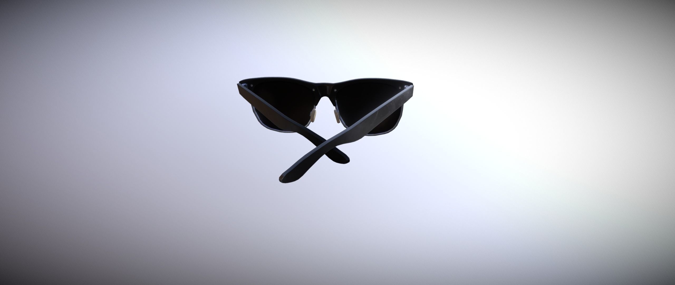 Sunglasses pair of Low-poly 3D model_3