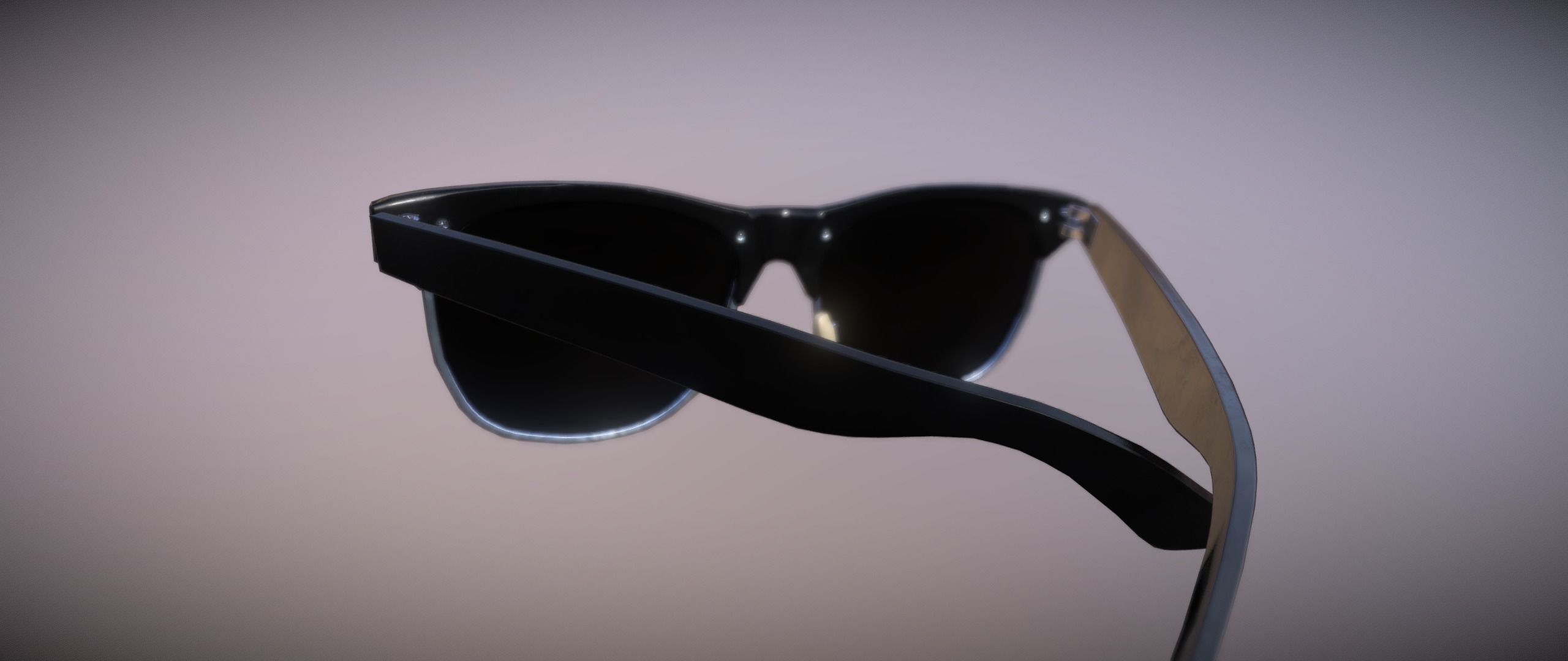 Sunglasses pair of Low-poly 3D model_4