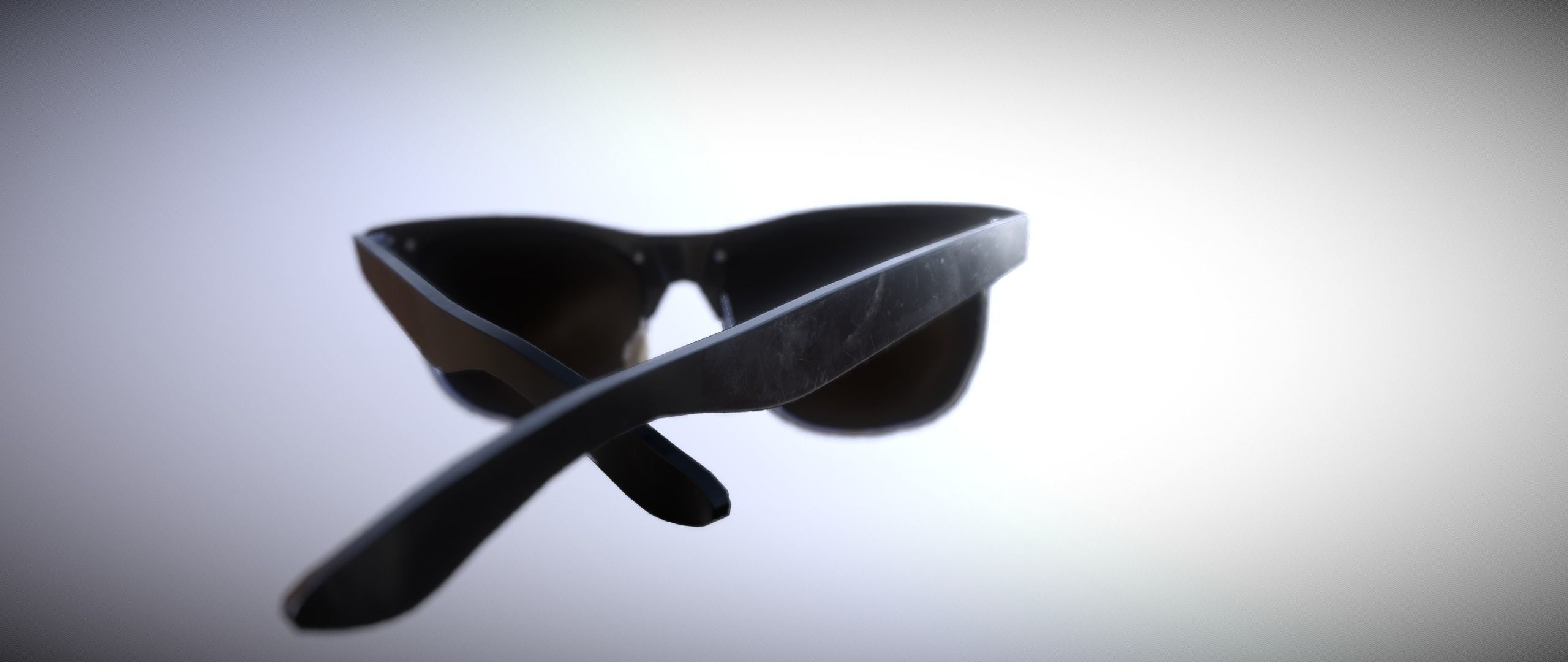Sunglasses pair of Low-poly 3D model_1