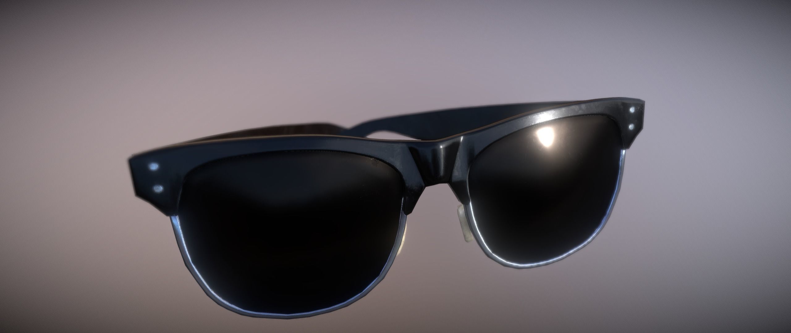 Sunglasses pair of Low-poly 3D model_7