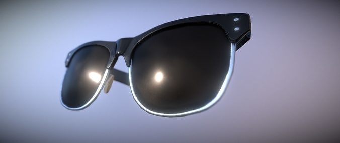 Sunglasses pair of Low-poly 3D model