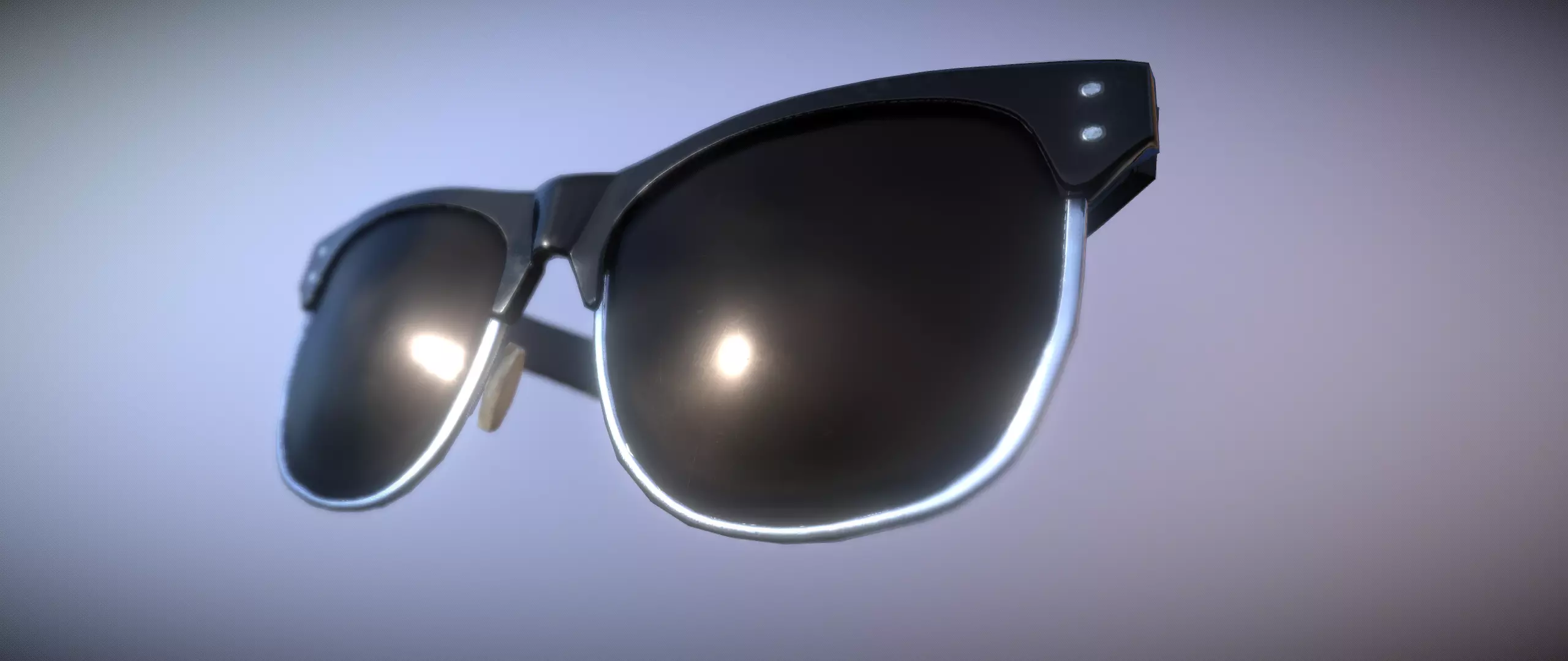 Sunglasses pair of Low-poly 3D model_0