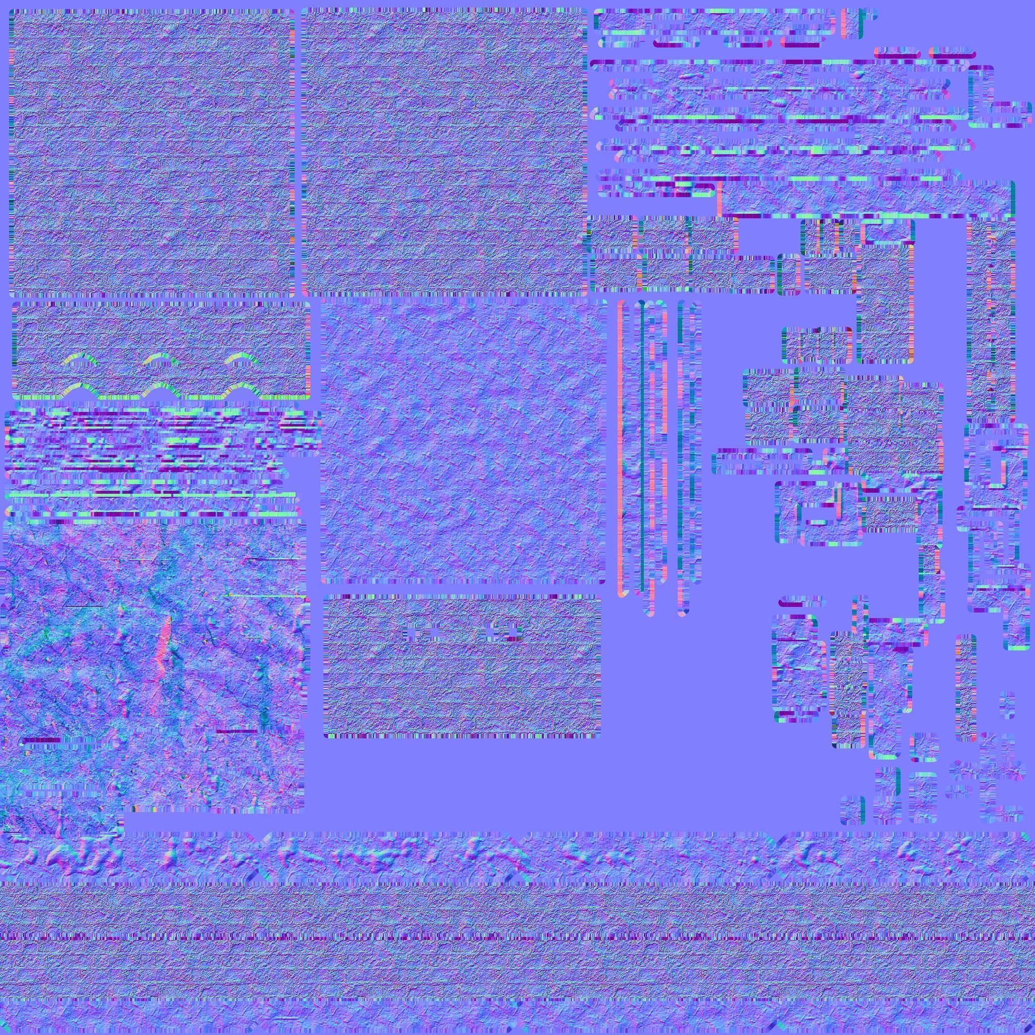 Medieval Modular Tower Builder Low-poly 3D model_12