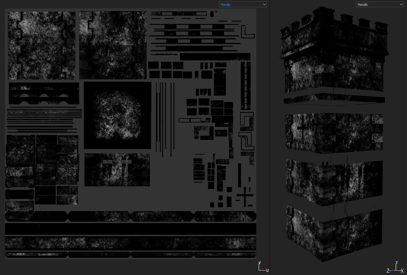 Medieval Modular Tower Builder Low-poly 3D model_17