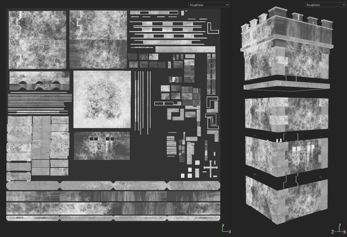 Medieval Modular Tower Builder Low-poly 3D model_16