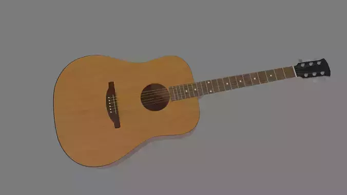 Acoustic Guitar  3D model