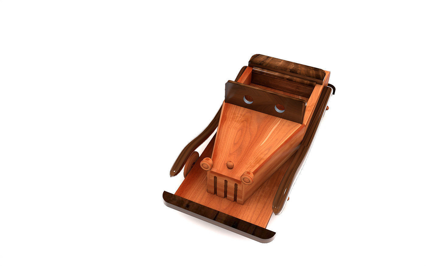 WOODEN CAR 3D model_3