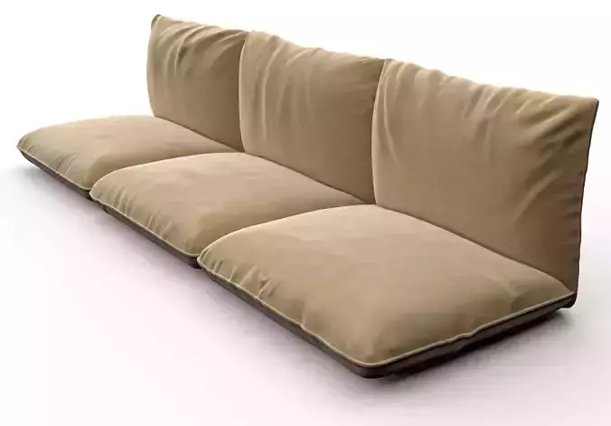 Pillows with wrinkles and folds