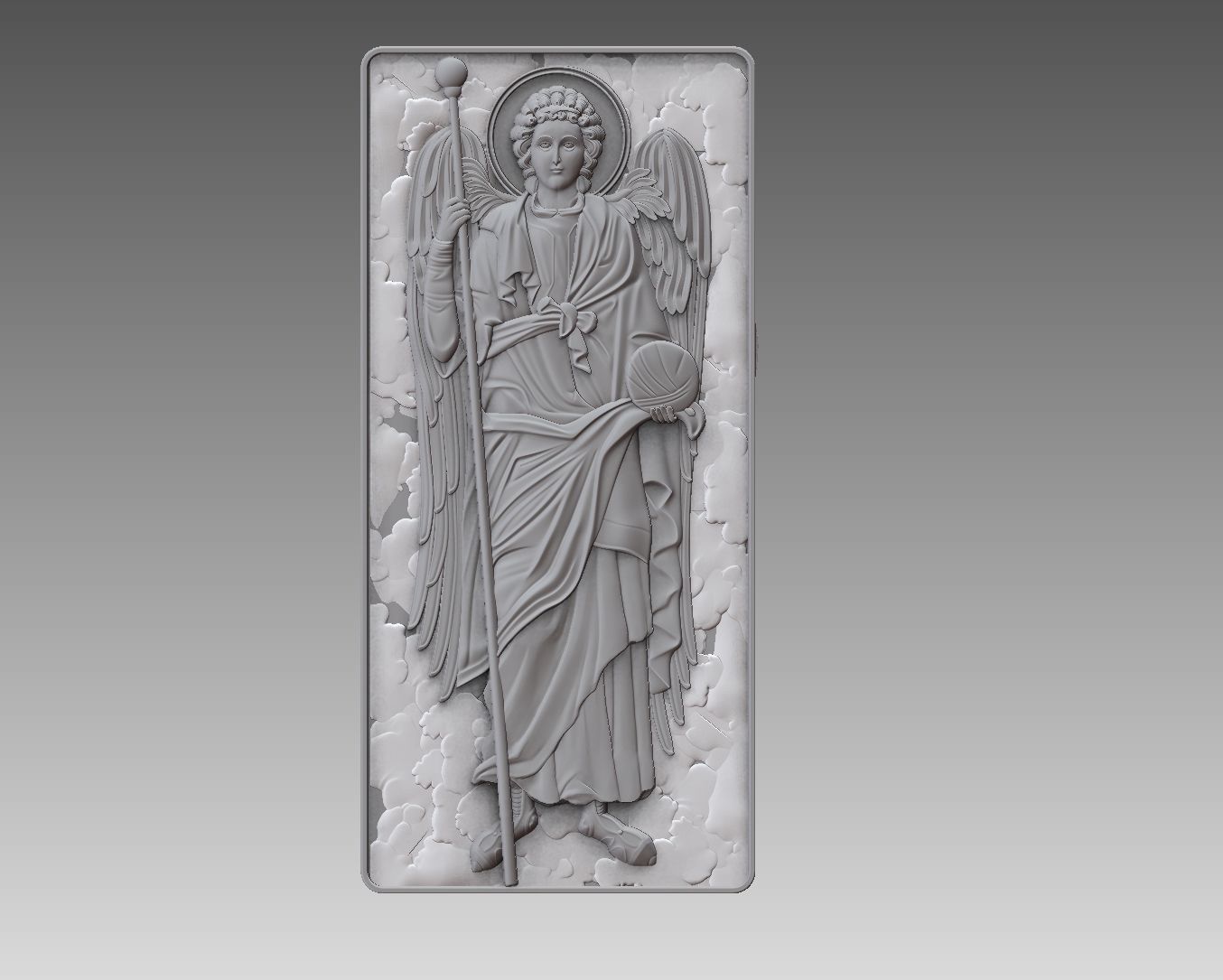 Archangel Gabriel angel cnc ORTHODOX CATHOLIC Relief