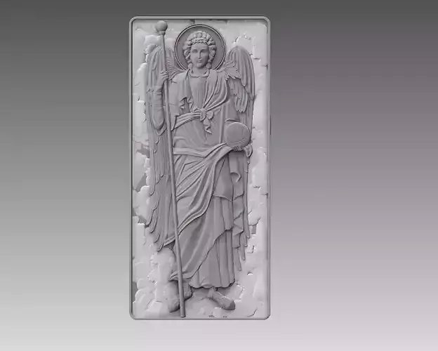 Archangel Gabriel angel cnc  ORTHODOX CATHOLIC Relief 3D print model