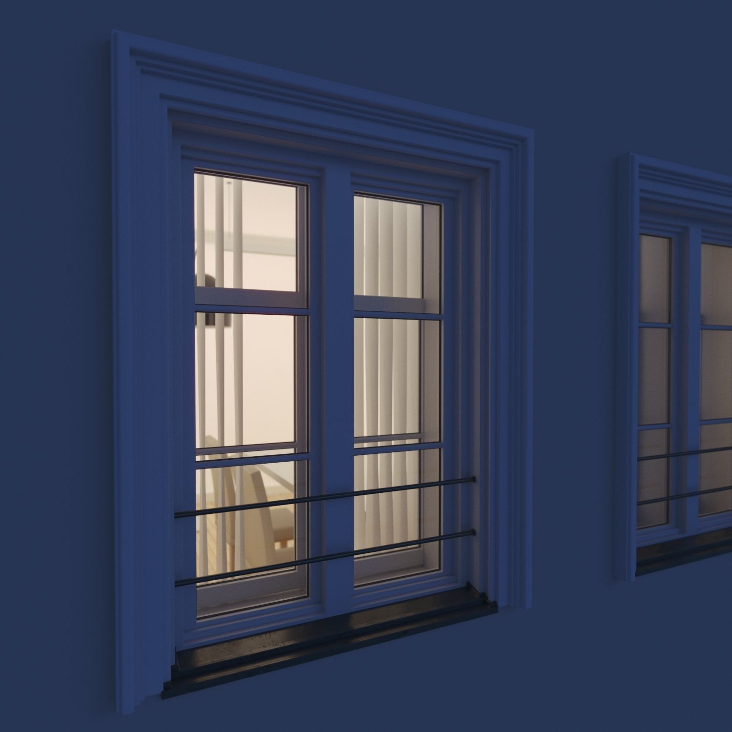 Residential City Building - Row - 13 - Restaurant 3D model_10