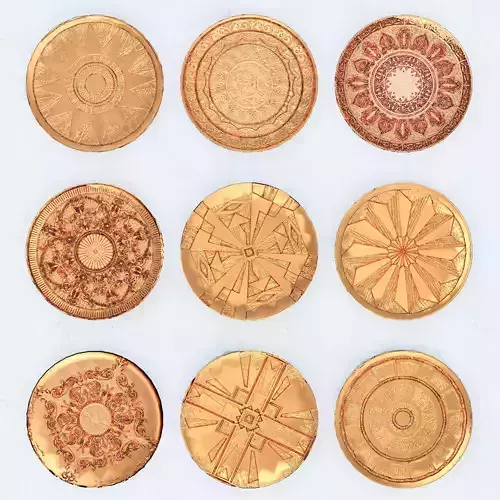 classic Dishes collection Low-poly 3D model