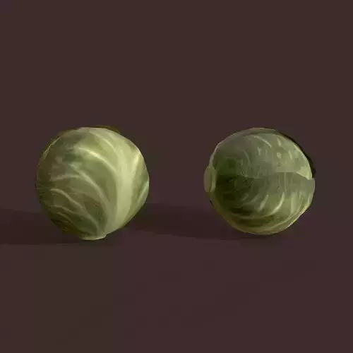 Cabbage Low-poly 3D model