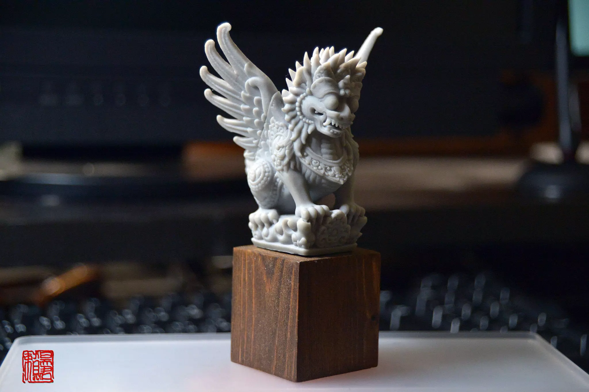 Bali wood sculpture 3D print model