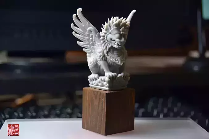 Bali wood sculpture 3D print model