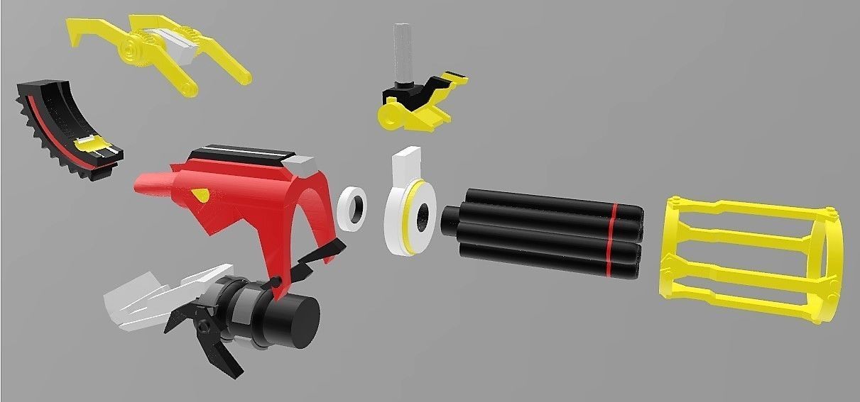 TRANSFORMERS PRIME BEAST HUNTERS OPTIMUS PRIME GATLING GUN 3D print model_7