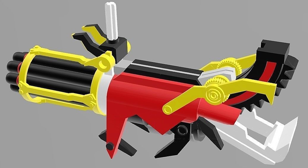 TRANSFORMERS PRIME BEAST HUNTERS OPTIMUS PRIME GATLING GUN 3D print model_4