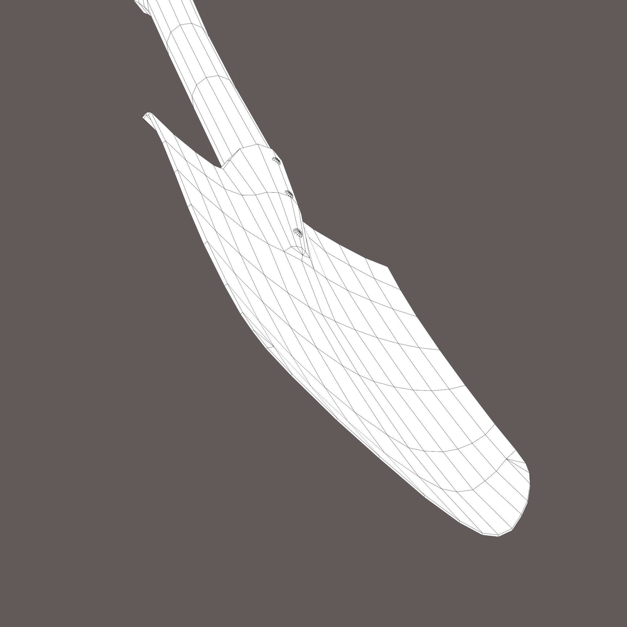 Shovel Medieval Style Free low-poly 3D model_35