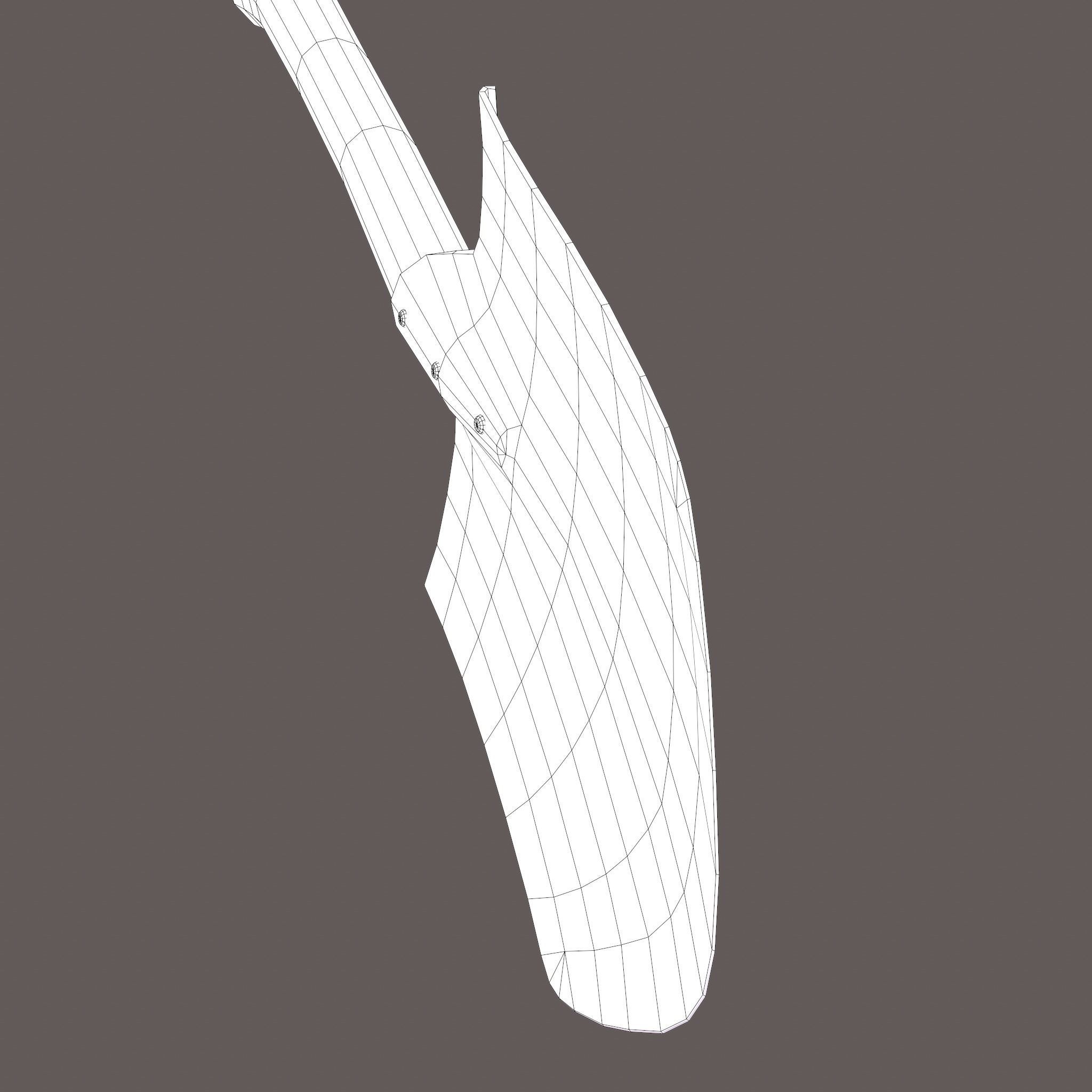 Shovel Medieval Style Free low-poly 3D model_37