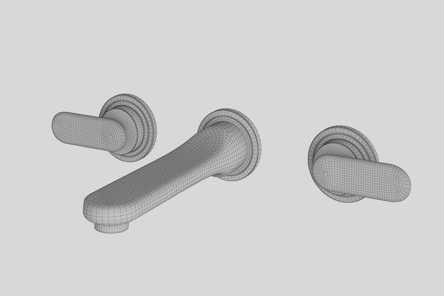 Faucets and shower systems GROHE Veris set 70 3D model_19