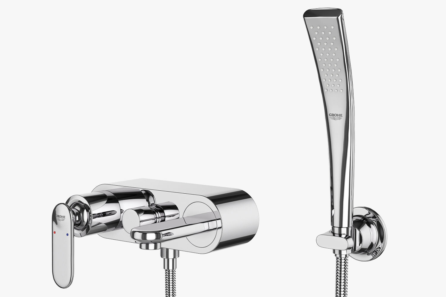 Faucets and shower systems GROHE Veris set 70 3D model_14