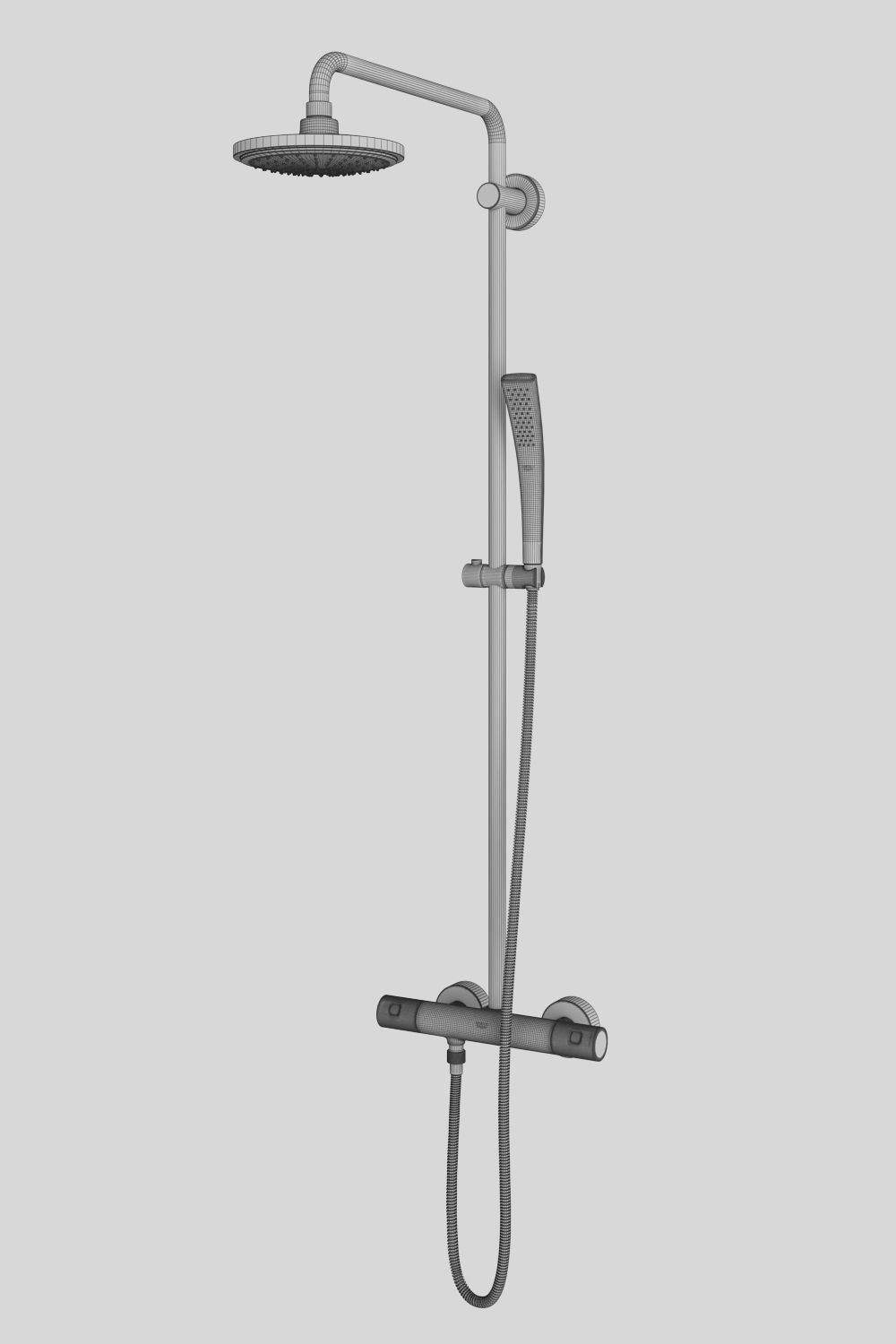 Faucets and shower systems GROHE Veris set 70 3D model_16