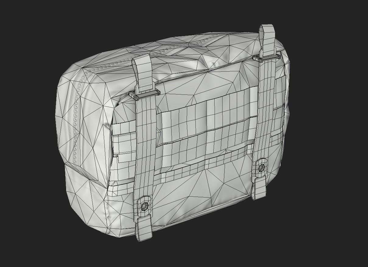 Tactical Pouch Low-poly 3D model_47