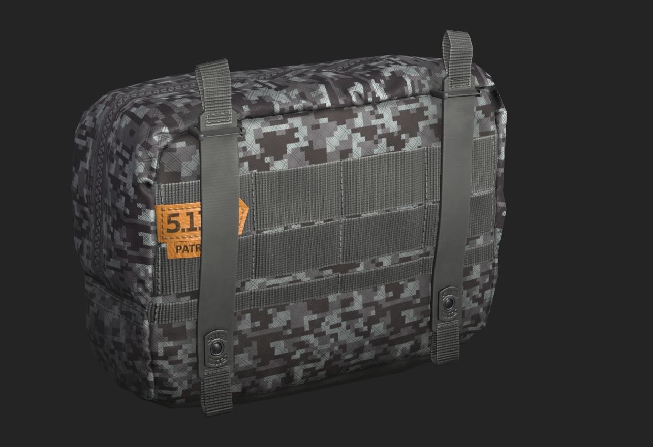Tactical Pouch Low-poly 3D model_27