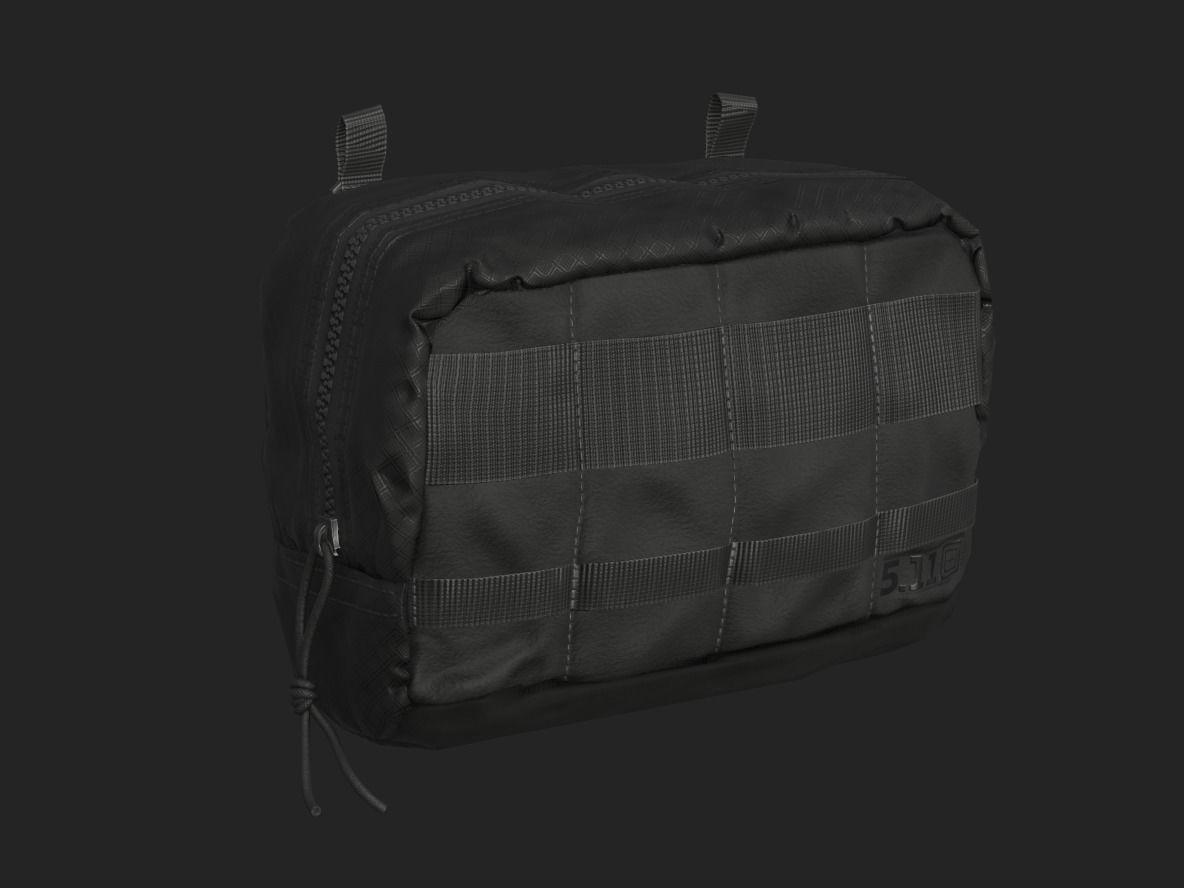 Tactical Pouch Low-poly 3D model_10