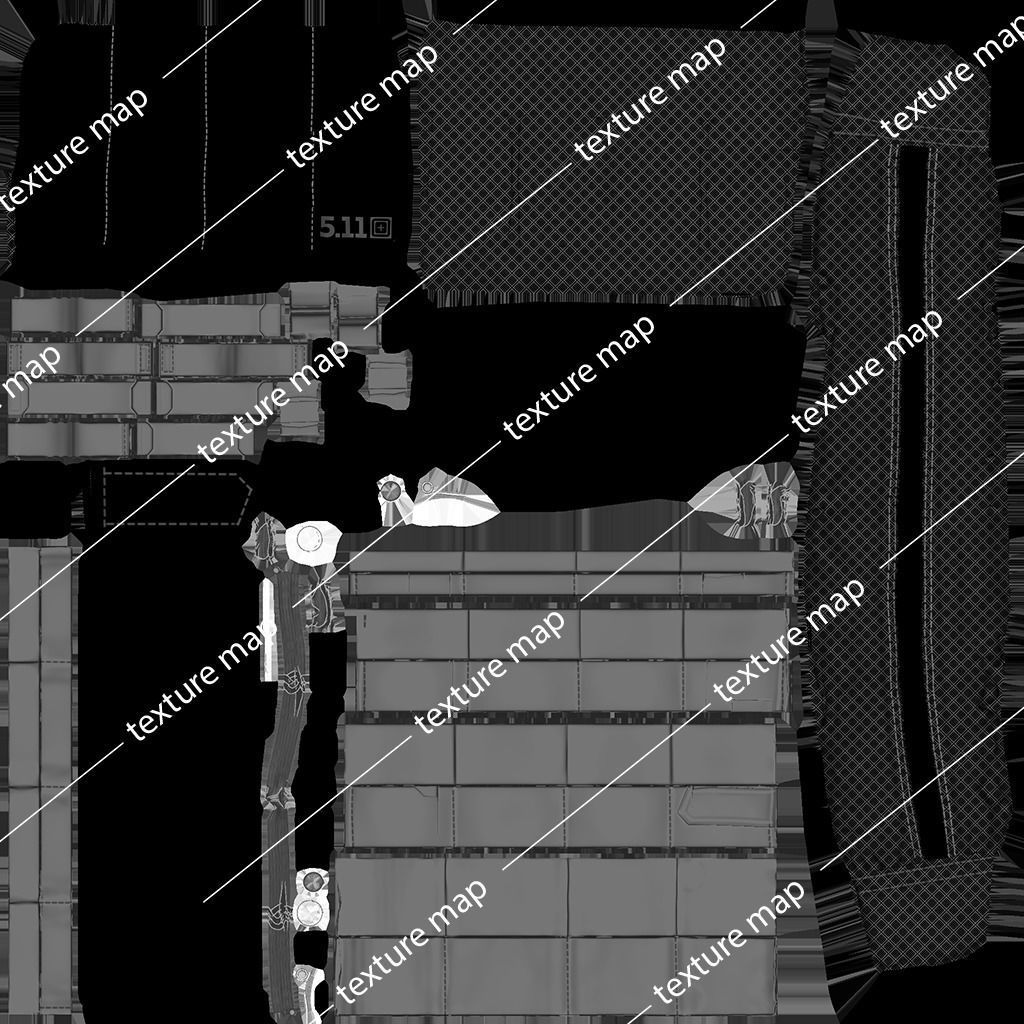 Tactical Pouch Low-poly 3D model_30