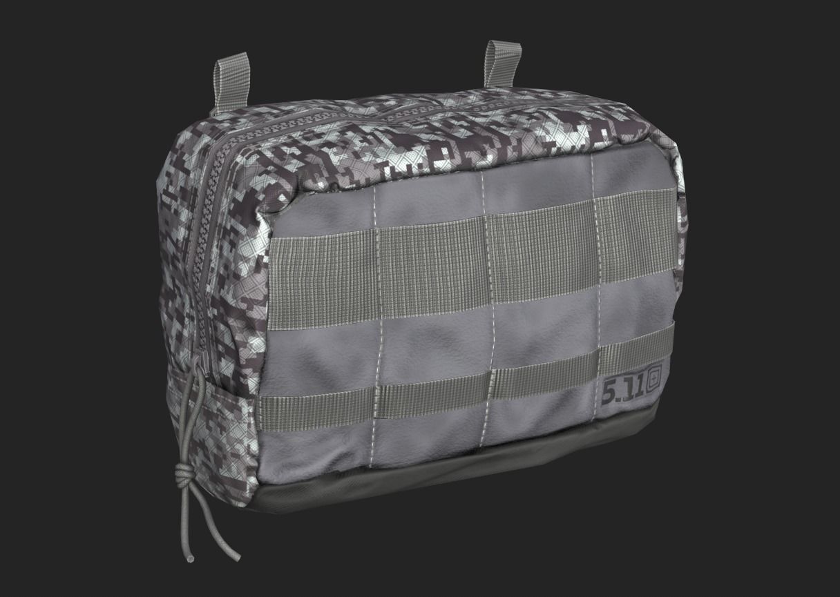 Tactical Pouch Low-poly 3D model_26