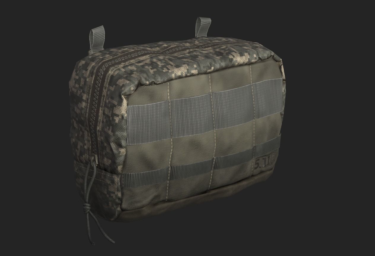 Tactical Pouch Low-poly 3D model_24