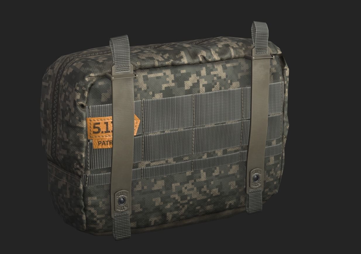 Tactical Pouch Low-poly 3D model_23