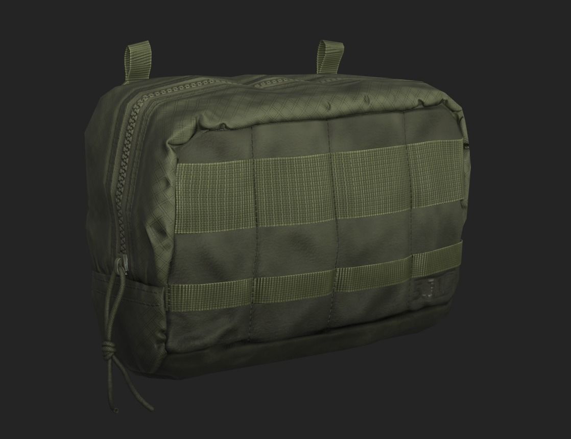 Tactical Pouch Low-poly 3D model_8