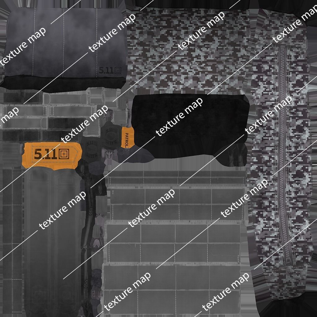 Tactical Pouch Low-poly 3D model_34