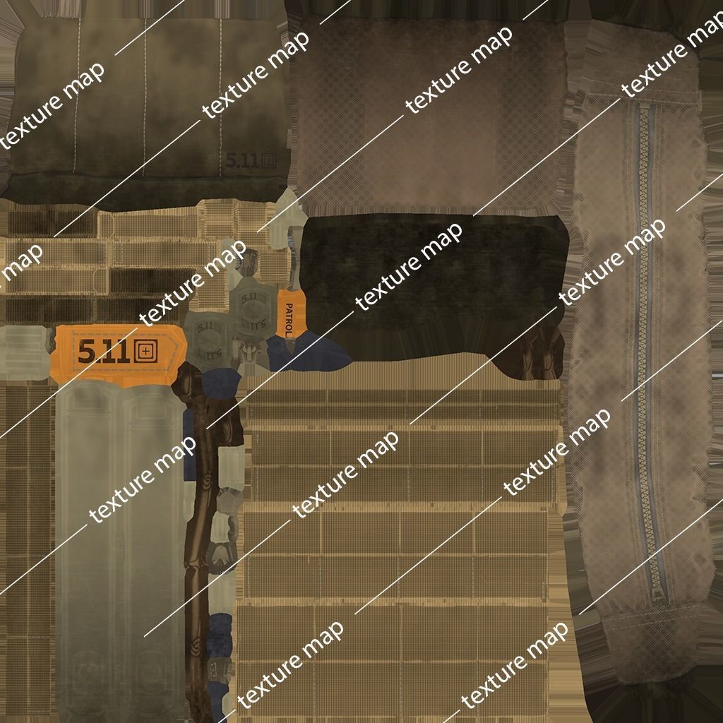 Tactical Pouch Low-poly 3D model_39