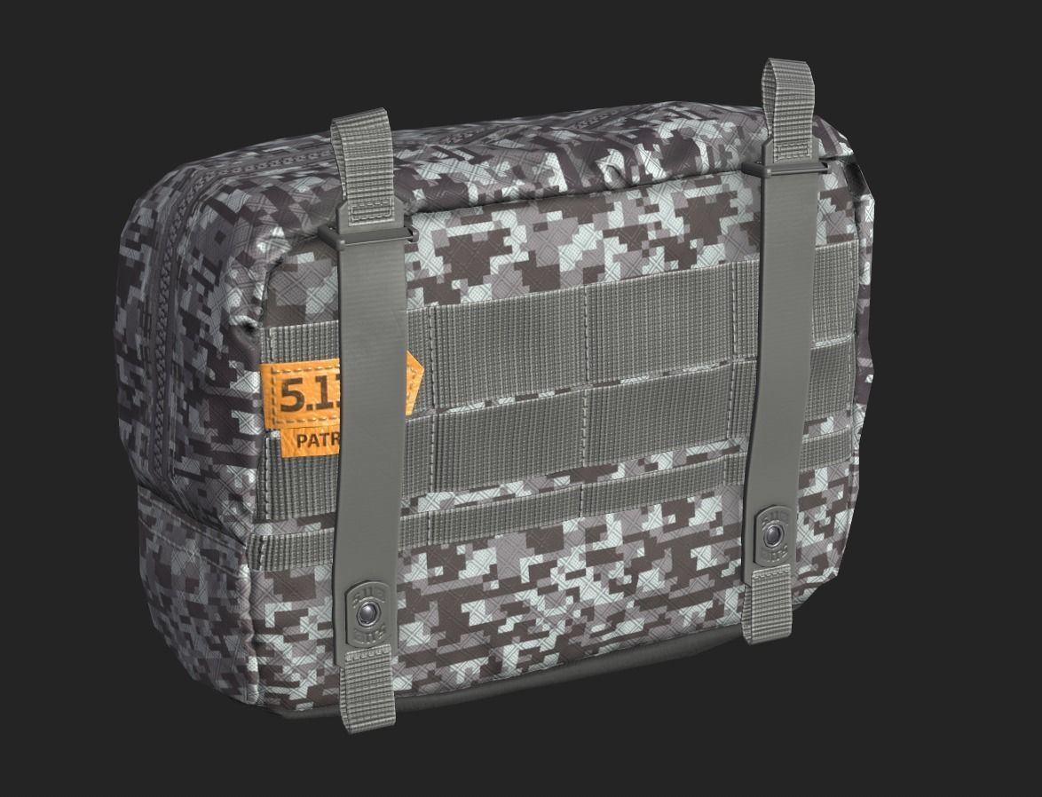 Tactical Pouch Low-poly 3D model_25