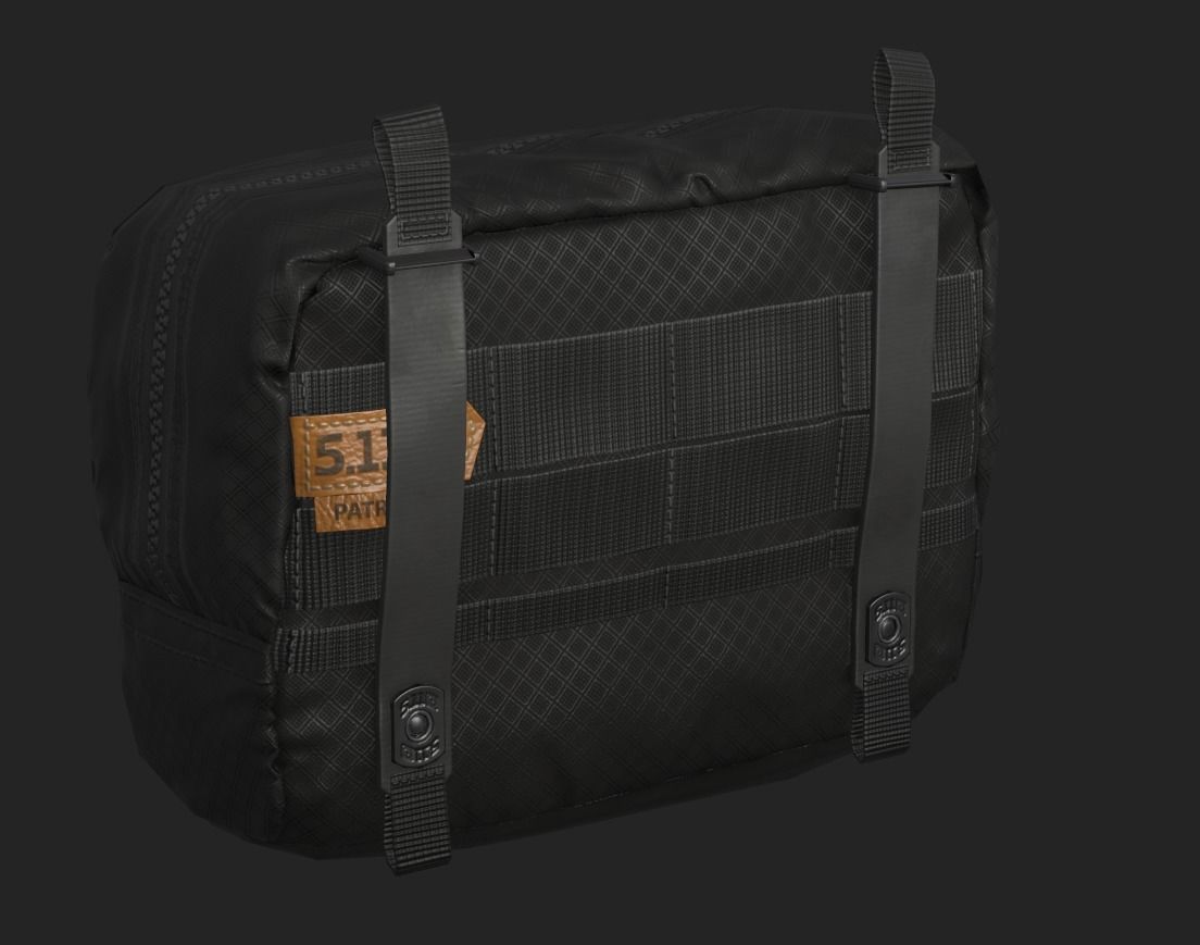 Tactical Pouch Low-poly 3D model_11